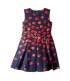 Oscar De La Renta Childrenswear - Degrade Poppies Mikado Party Dress