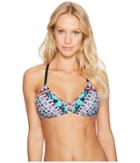 Nanette Lepore - Kimono Patchwork Heartbreaker Bikini Top