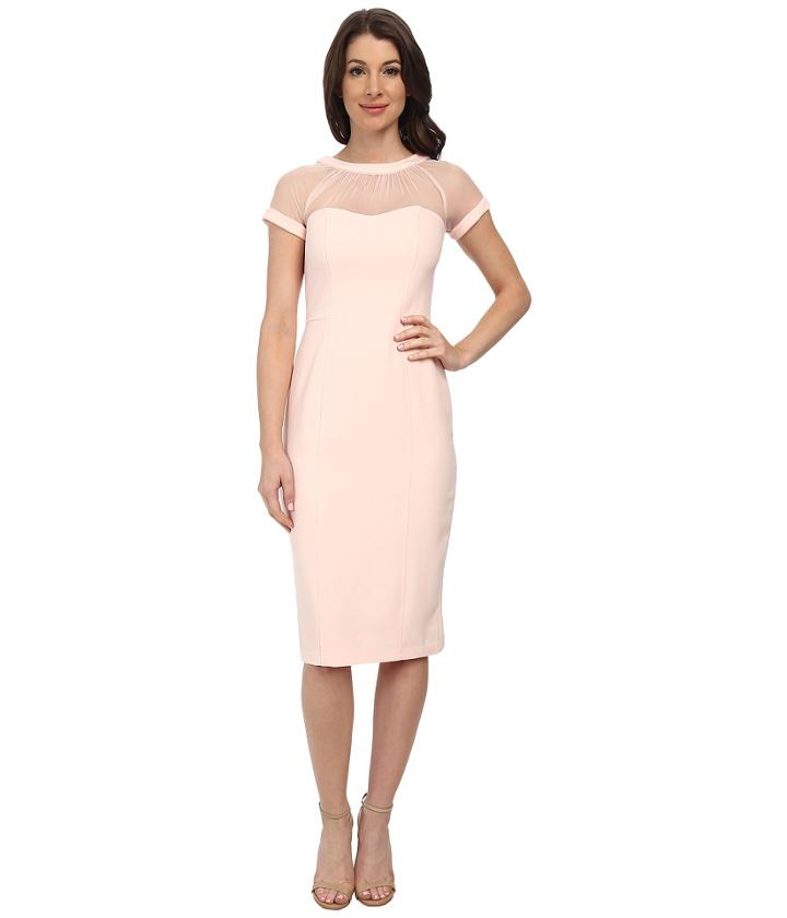 Maggy London - Illusion Top Crepe Dress