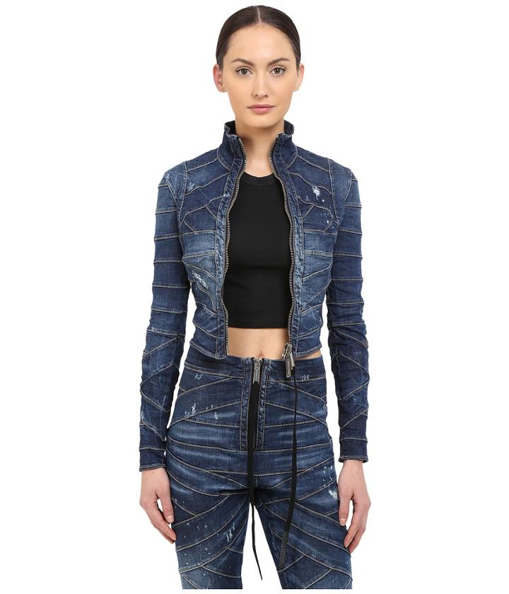 Dsquared2 - Acqua Bubble Wash/bondage Denim Kaban Top