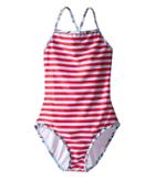Oscar De La Renta - Striped Classic Swimsuit