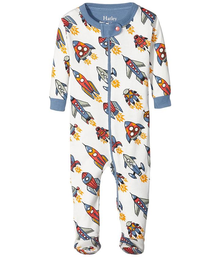 Hatley Kids - Retro Rockets Footed Coverall