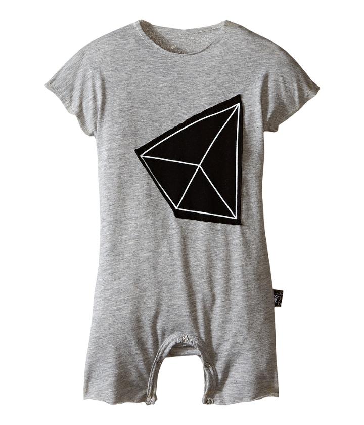 Nununu - Geometric Patch Kimono Playsuit