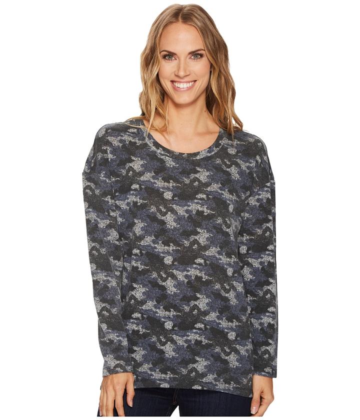 Tribal - Drop Shoulder High-low Printed Top