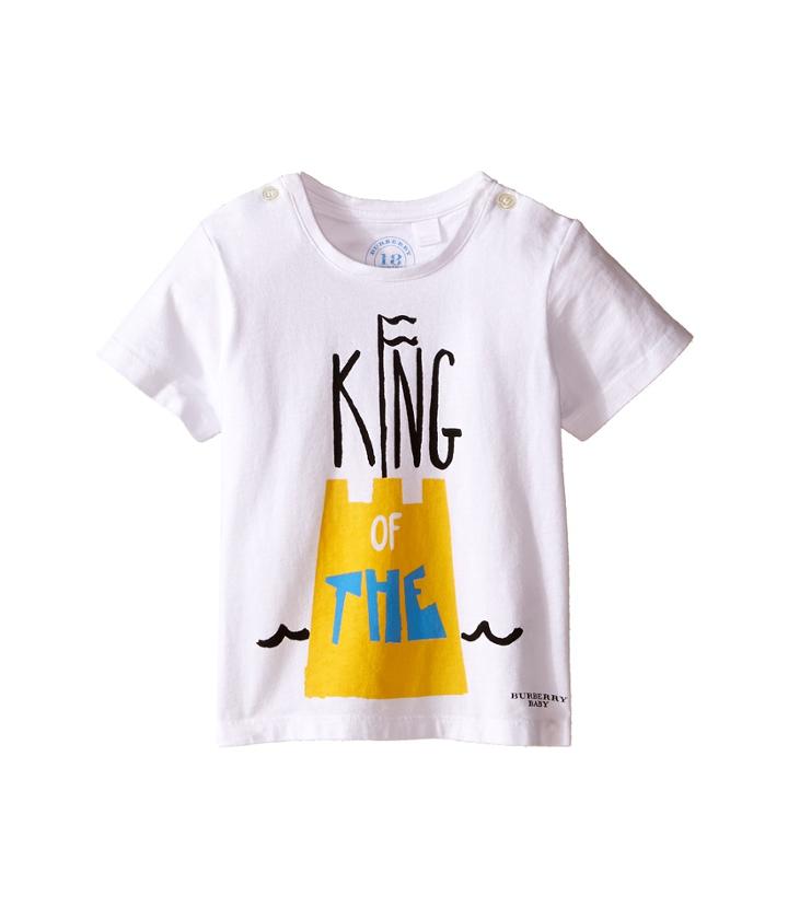 Burberry Kids - Short Sleeve Sand Castle Graphic Tee