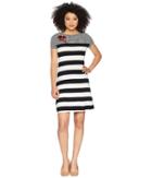 Calvin Klein - Stripe Dress W/ Embroidery