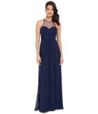 Faviana - Chiffon Gown With Illusion Sweetheart Neckline/rouched Bodice Keyhole Back 7774