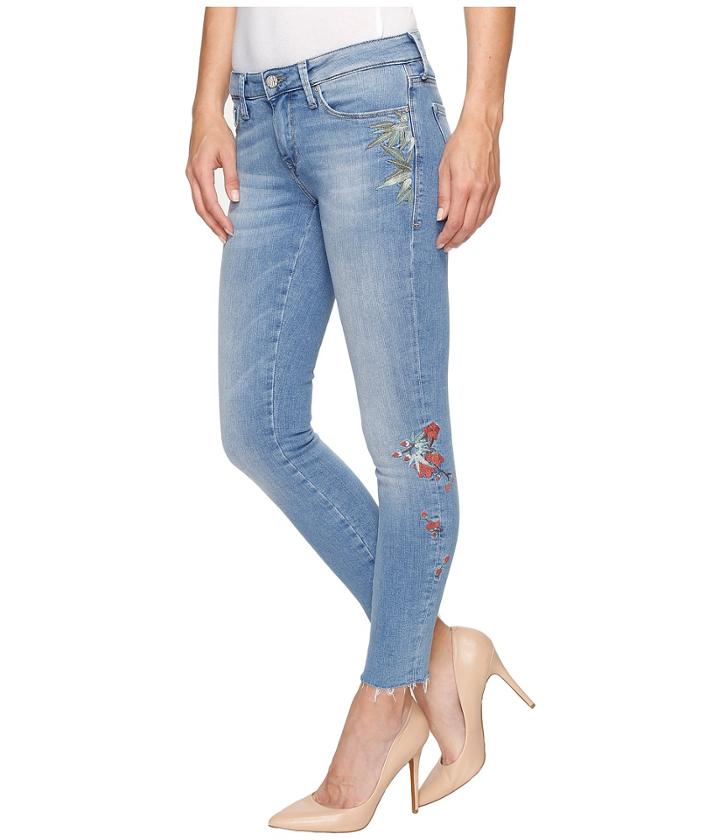 Mavi Jeans - Adriana Ankle Mid-rise Skinny In Light Embroidery Vintage
