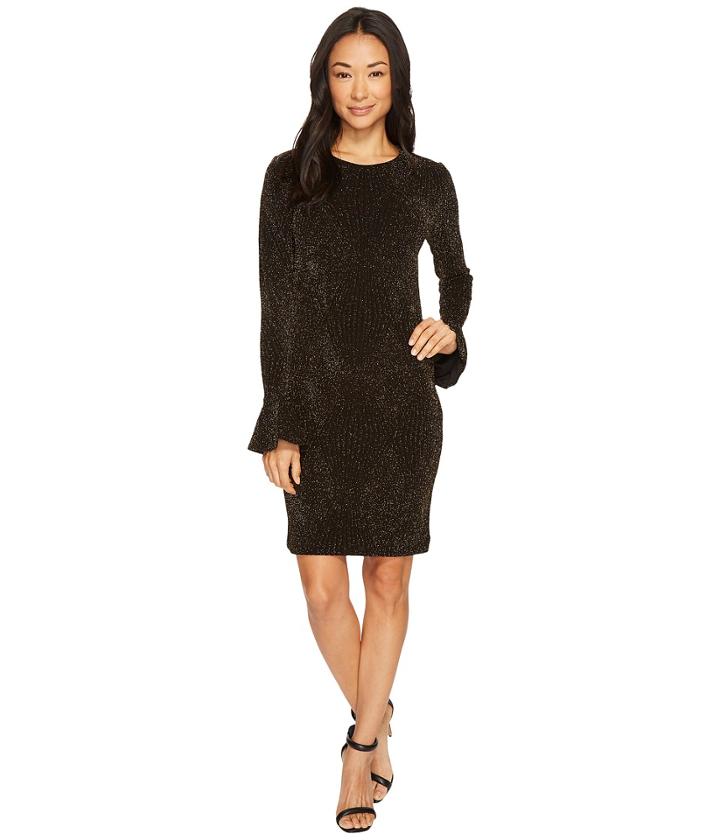 Michael Michael Kors - Bodycon Flounce Sleeve Dress
