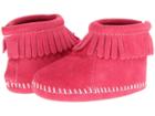 Minnetonka Kids Suede Back Flap Bootie