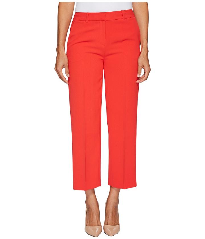 Vince Camuto Specialty Size - Petite Texture Base Straight Leg Crop Pants