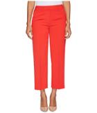 Vince Camuto Specialty Size - Petite Texture Base Straight Leg Crop Pants