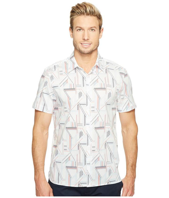 Perry Ellis - Short Sleeve Linear Shirt