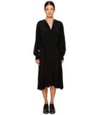 Y's By Yohji Yamamoto - Side Tie Flare Shirtdress