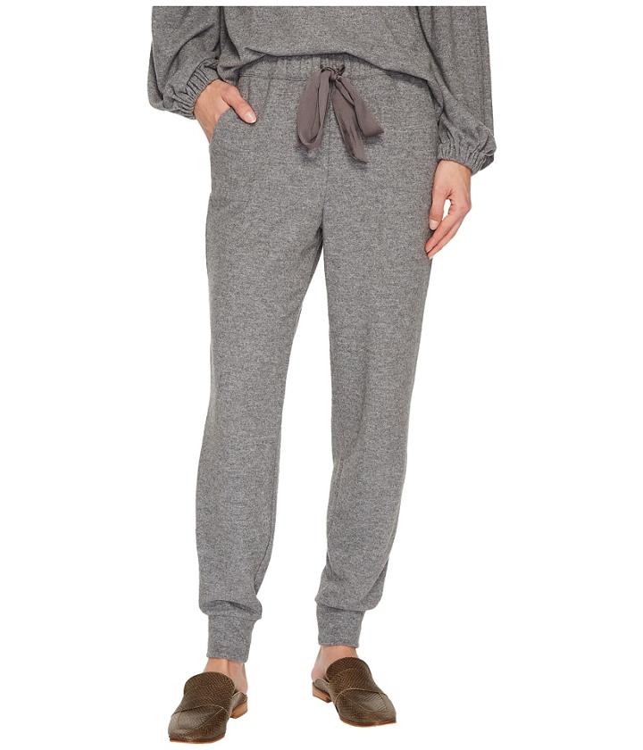 1.state - Brushed Jersey Joggers W/ Satin Tie