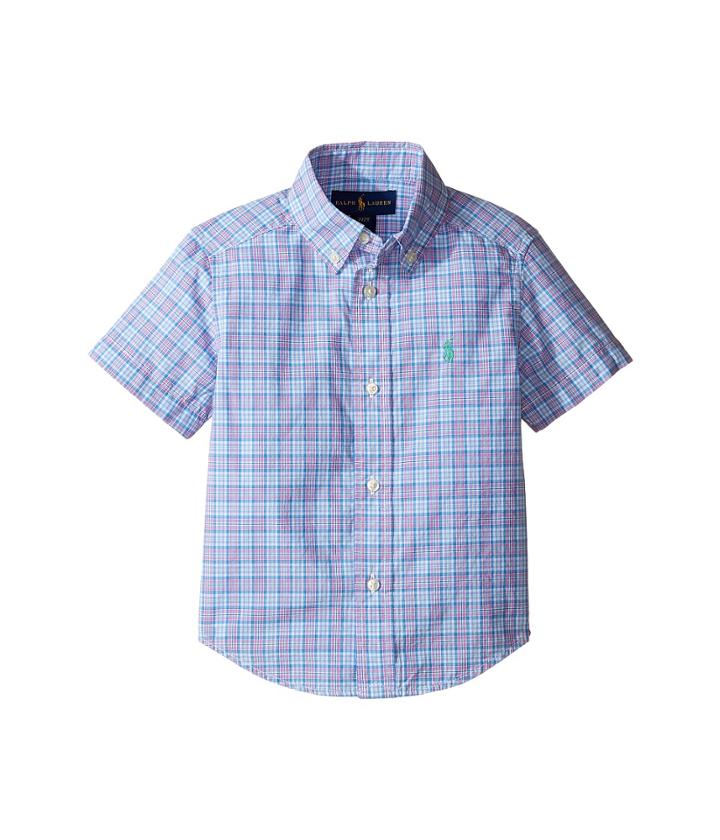 Polo Ralph Lauren Kids - Yarn-dyed Poplin Short Sleeve Button Down Shirt