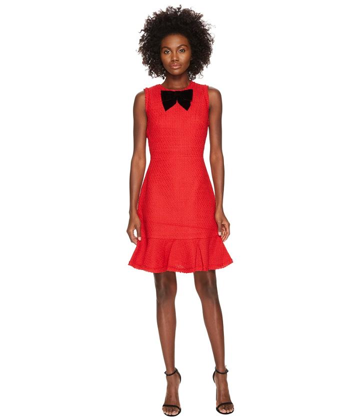 Kate Spade New York - Ruffle Tweed Dress