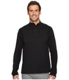 Calvin Klein Jeans - Waffle Mock Neck 1/4 Snap Knit