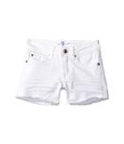 7 For All Mankind Kids - 3 Raw Edge Shorts In Clean White