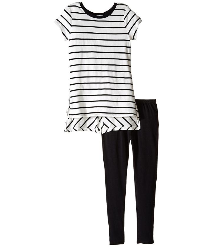 Splendid Littles - Yarn-dye Long Side Slit Tee Pants Set