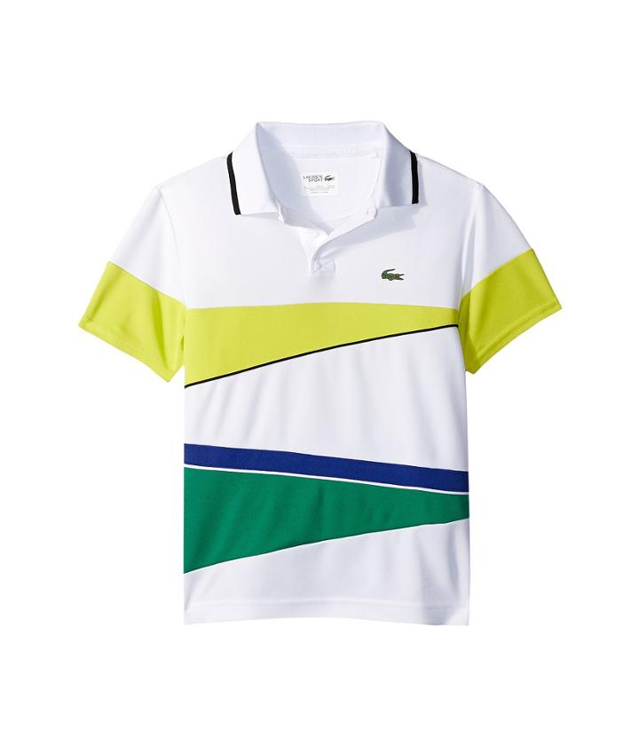 Lacoste Kids - Sport Geometric Stripe Ultradry Polo