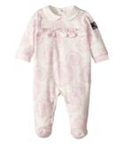 Versace Kids - All Over Barocchino Print Collar Footie