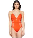 Kenneth Cole - Sexy Solids Push-up Mio One-piece