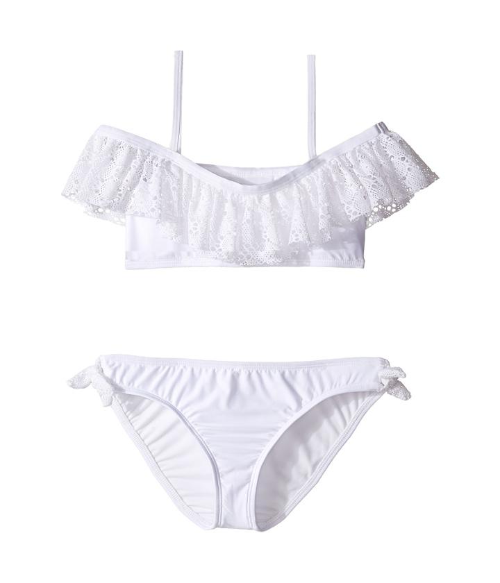 Ella Moss Girl - The Lover Ruffle Off Shoulder And Hipster With Ties