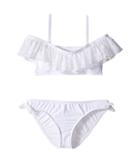 Ella Moss Girl - The Lover Ruffle Off Shoulder And Hipster With Ties