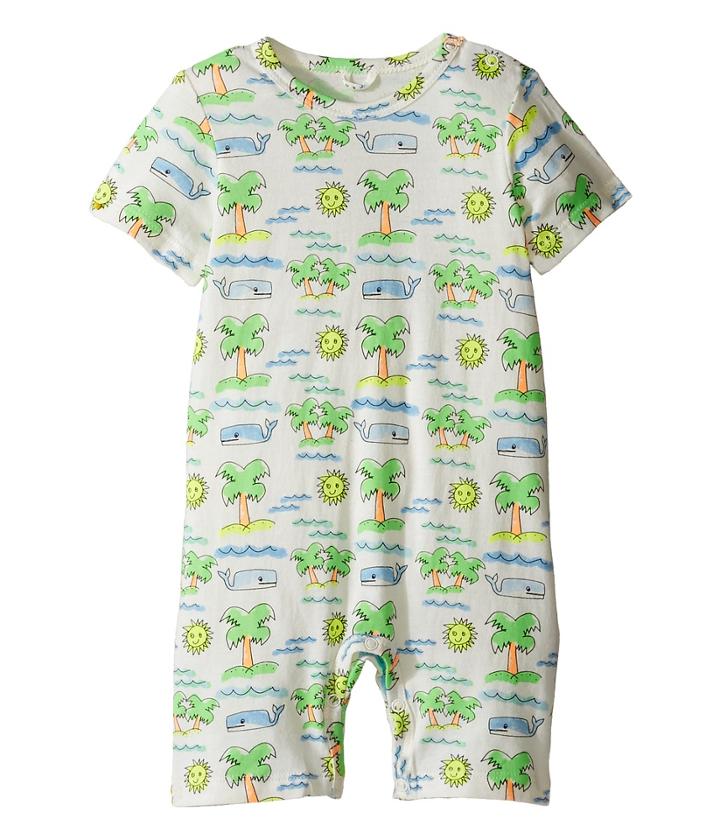 Stella Mccartney Kids - Kit Fluro Beach Print All-in-one