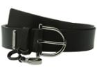 Michael Michael Kors - 35mm Veg Leather Belt On Mk Harness Buckle With Logo Drop