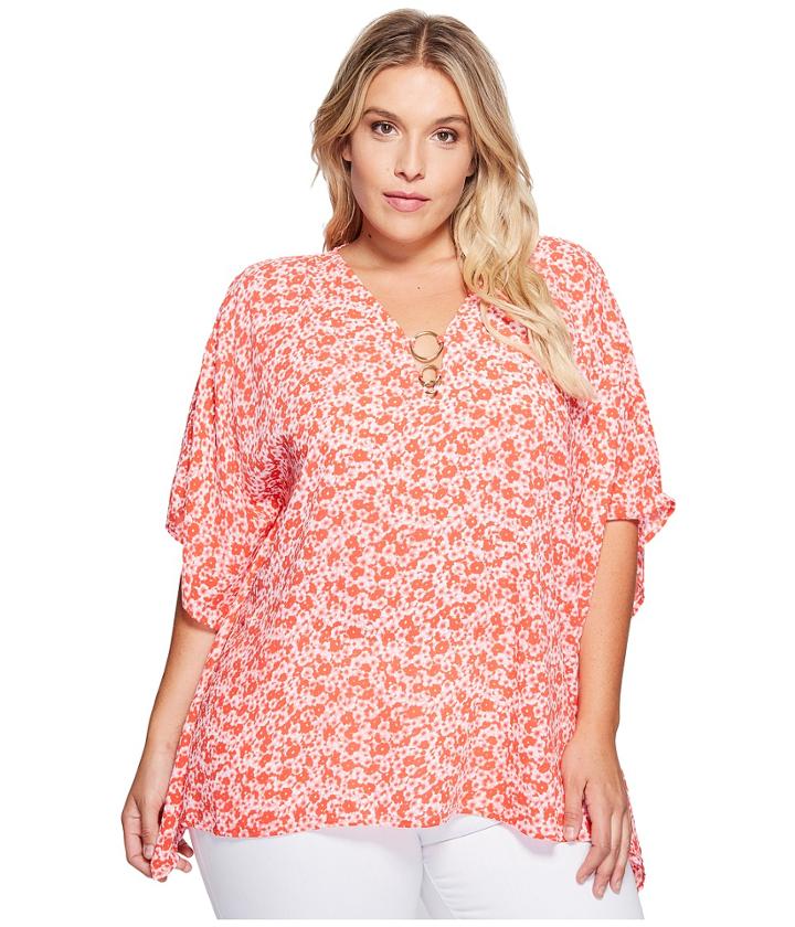 Michael Michael Kors - Plus Size Lydia Ring Flutter Top