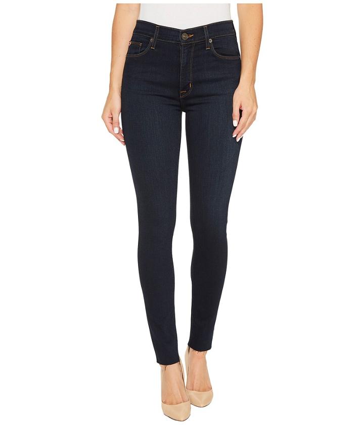 Hudson - Barbara High-rise Ankle Super Skinny W/ Raw Hem In Rover