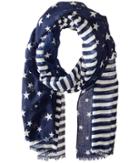 Steve Madden - Two-tone Stars And Bars Day Wrap