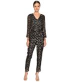 Kate Spade New York - Metallic Clipped Dot Jumpsuit