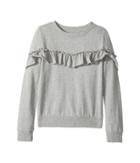 Hudson Kids - Heather Pullover Ruffle Sweatshirt