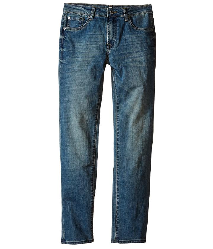 7 For All Mankind Kids - The Slimmy Slim Straight Five-pocket Denim Jeans In Barbados Blue