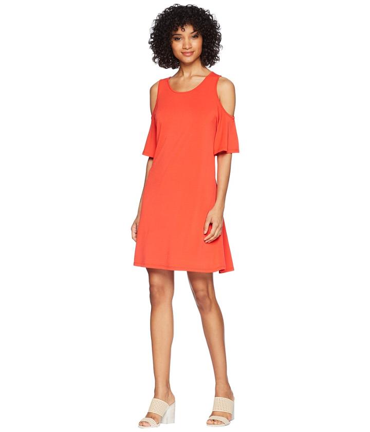 Kensie - Slinky Knit Cold Shoulder Dress Ks5k8197