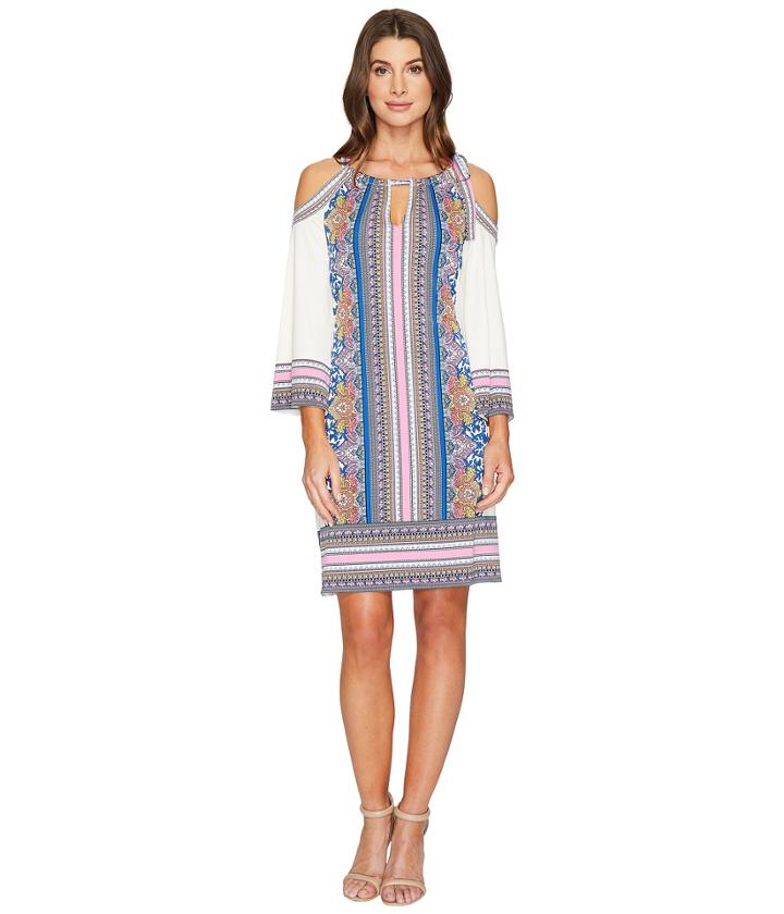 Hale Bob - Beautiful Creatures Microfiber Jersey Cold Shoulder Tie Dress