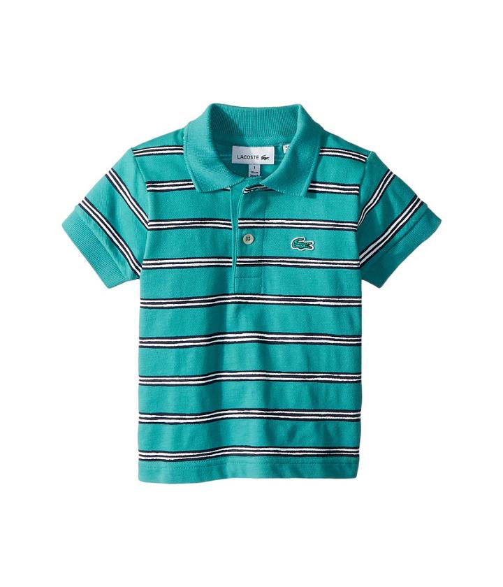 Lacoste Kids - Striped Cotton Mini Pique Polo