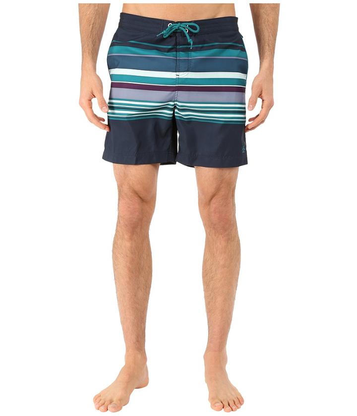 Original Penguin - Bold Engineered Stripe Volley Swim Trunk