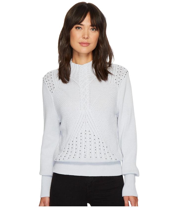 Ivanka Trump - Turtleneck Sweater With Hardware Trims