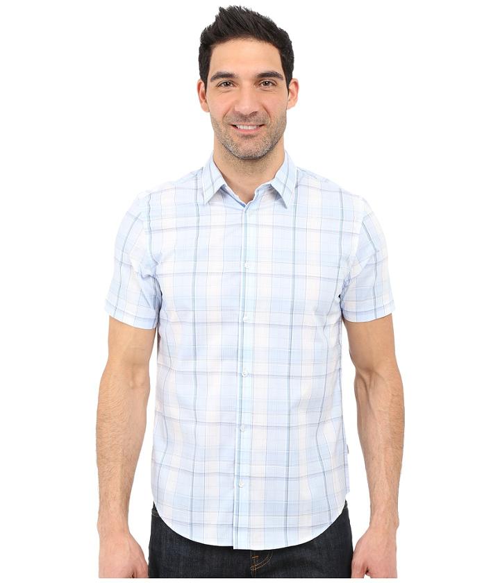 Calvin Klein - Classic Fit Window Plaid Short Sleeve Shirt