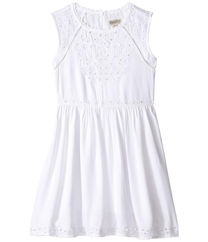 Lucky Brand Kids - Sleeveless Twill Eyelet Dress