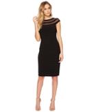 Adrianna Papell - Matte Jersey Banded Pintucked Dress
