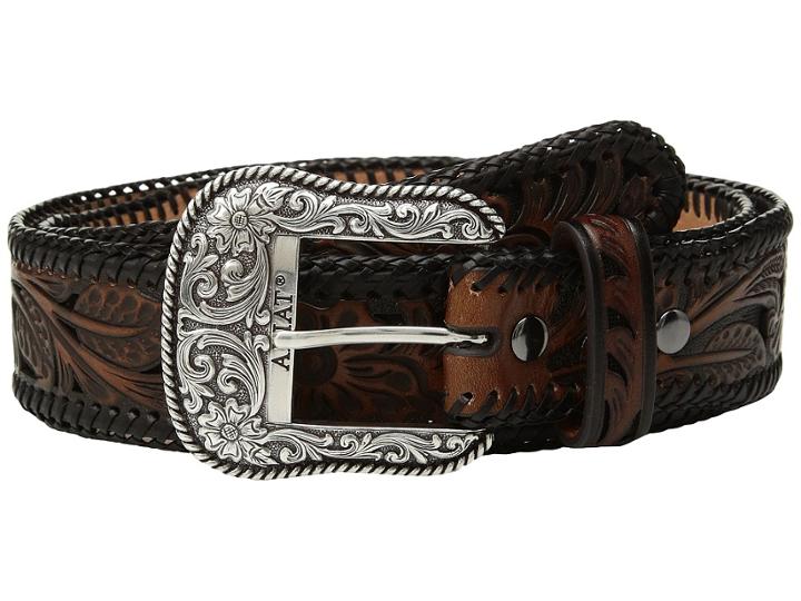 Ariat - Tapered Floral Pierced Belt