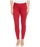 Fdj French Dressing Jeans - Sunset Hues Olivia Slim Ankle In Red