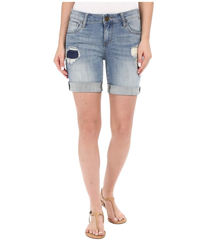 Kut From The Kloth - Catherine Boyfriend Shorts In Vow W/ New Vintage Base Wash