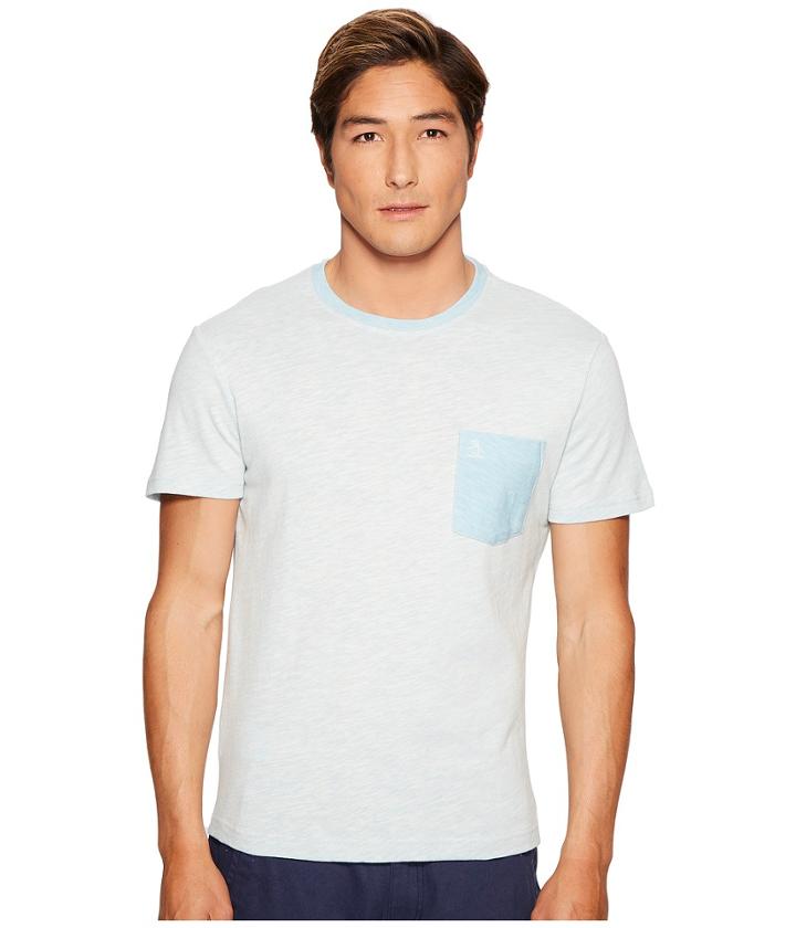 Original Penguin - Short Sleeve Plaited Slub Pocket Tee