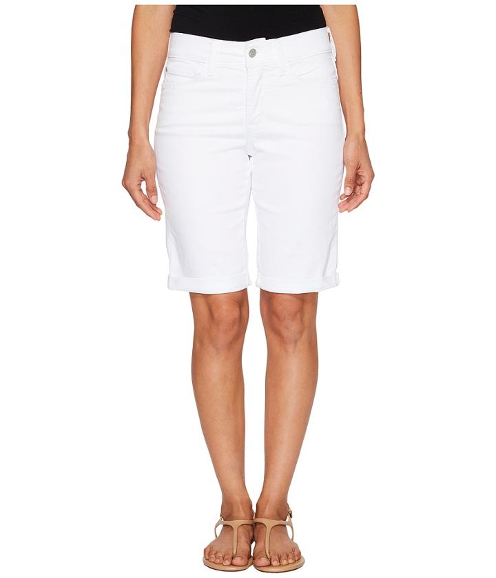 Nydj Petite - Petite Briella Shorts In Optic White